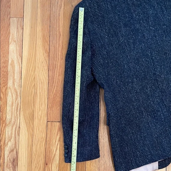 HARRIS TWEED Vintage Scottish Wool Hand Woven Union Made Classic Speckled Blazer - Picture 14 of 15